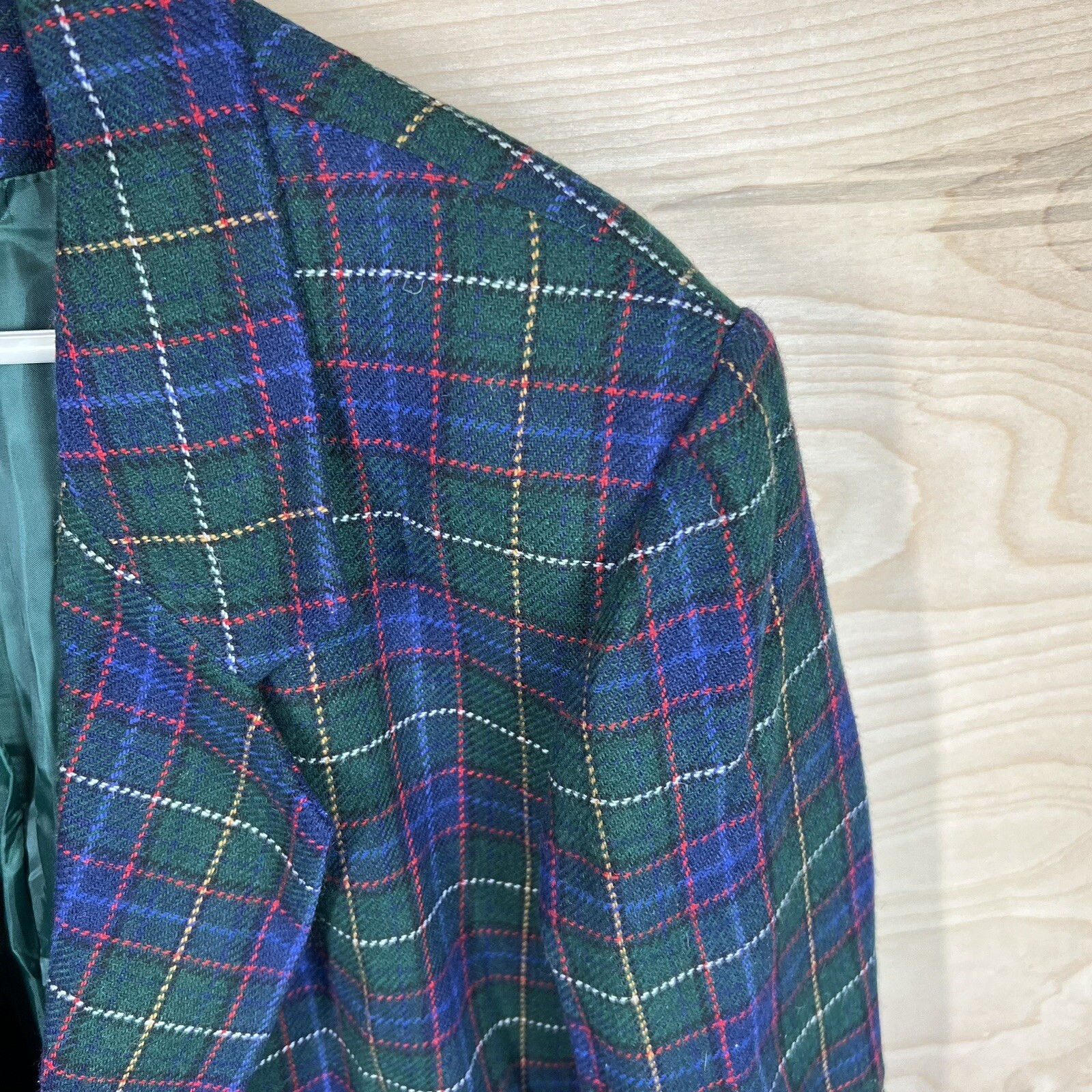 VTG Joan LESLIE Plaid Jacket Blazer Womens 20W & Skirt Set 24w