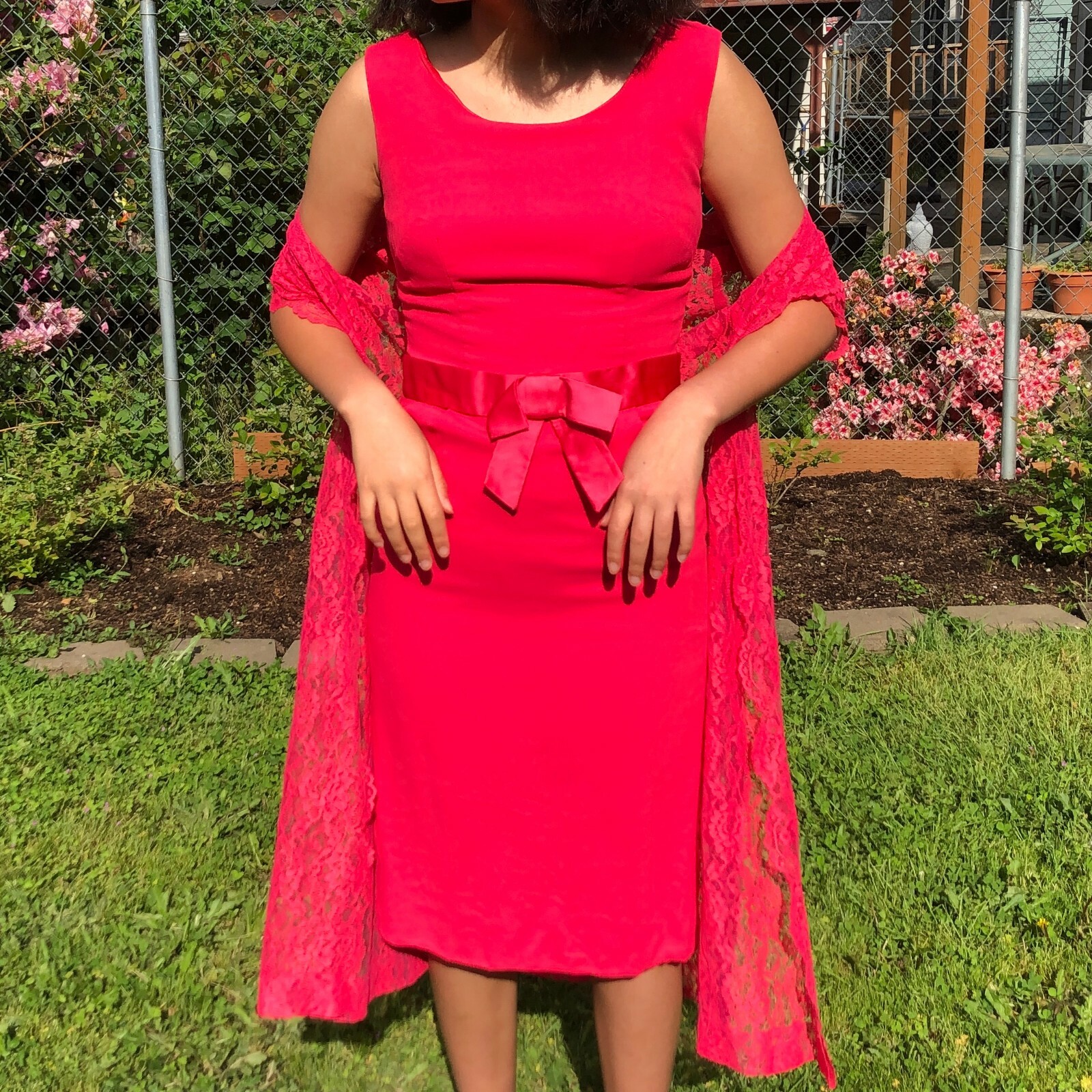 Elegant, union-made , vintage 2-piece, fun dress – graduation, informal, party