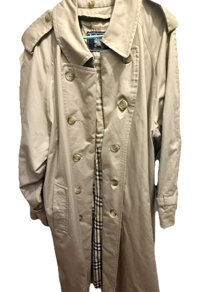 Vintage 90s Burberrys’ Double Breasted Belted Trench Coat Nova Check