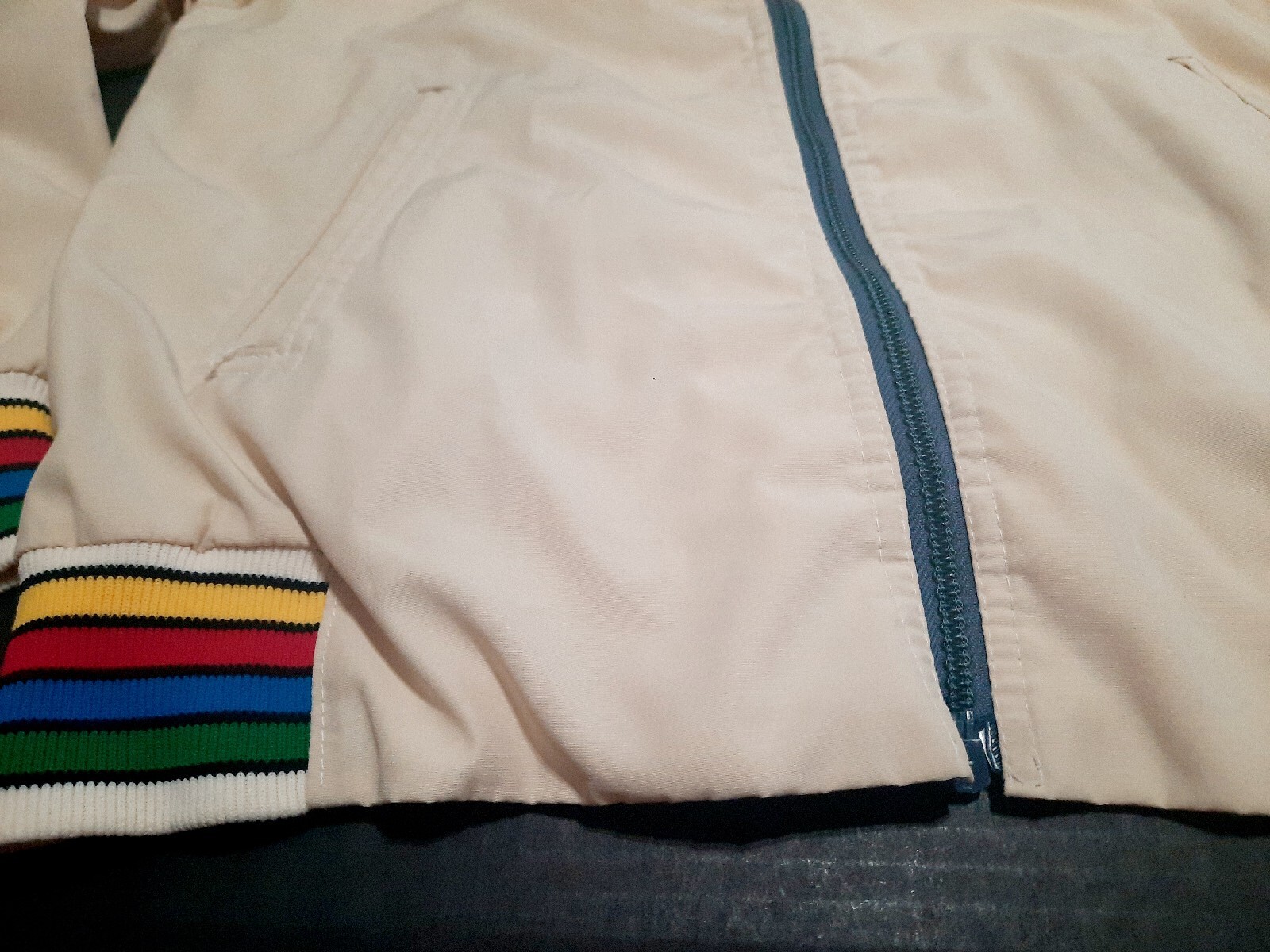 Vintage Miss J rainwear By White Bear of St Paul Rainbow Lightweight Windbreaker