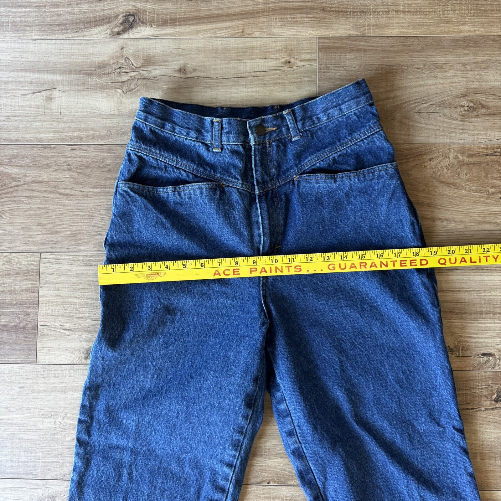 Mom Jeans Republic Denim High Rise Medium Wash Straight Leg Size 13/14 Vintage