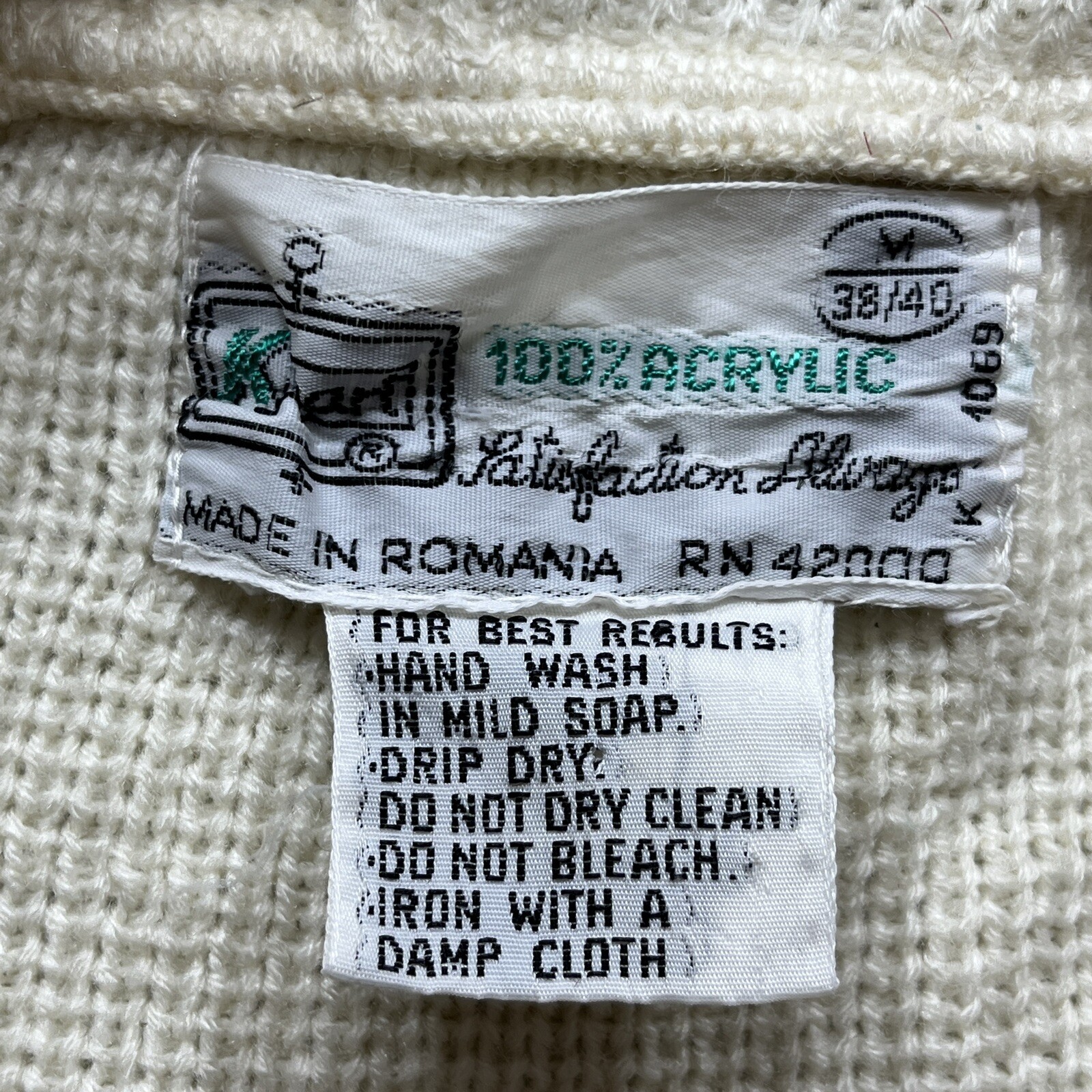 Vintage Cardigan Sweater Womens Mens M 38/40 Grandpa Preppy Ski Nordic Retro