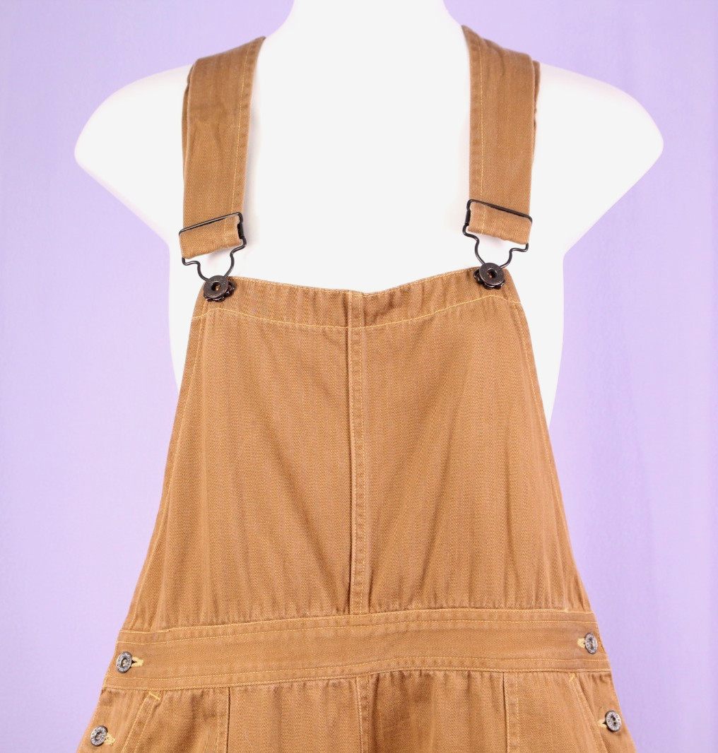 VTG Women’s 30s 40s Style CAB Side Button HBT Overalls Sz M 1930s