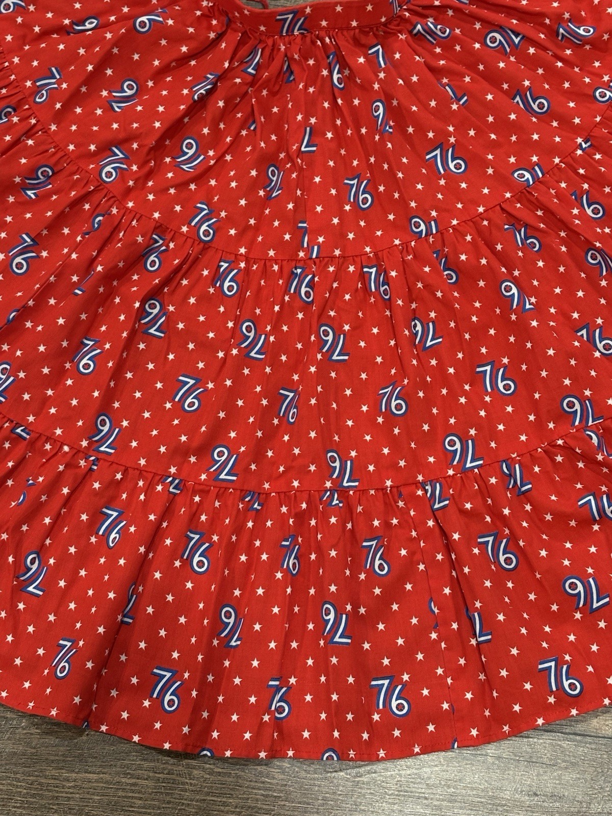Vintage 1976 Bicentennial Patriotic Circle Skirt Twirl 26W Square Dance XS/S