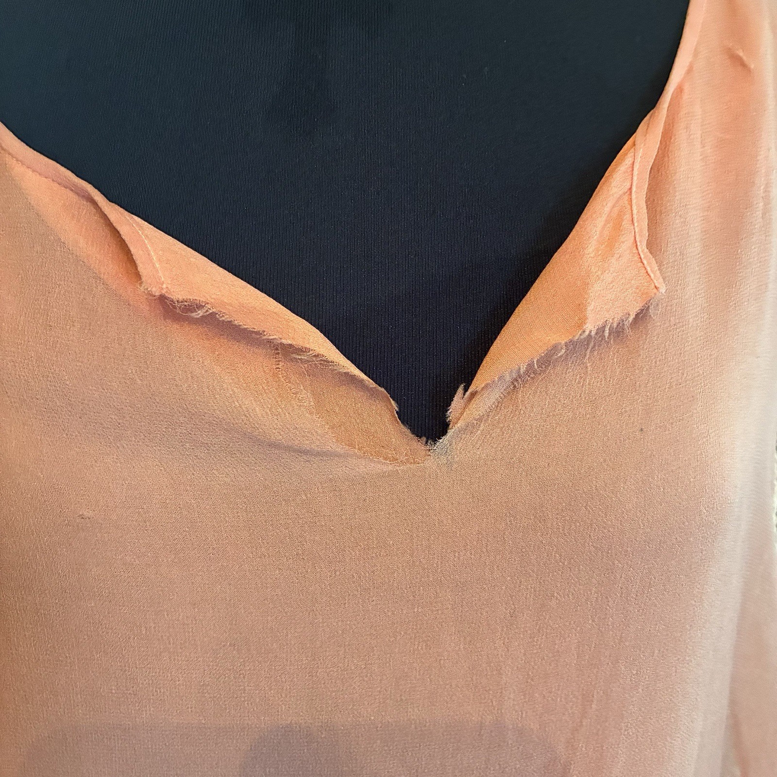 Antique 1920S Pink Silk Chiffon Kafton Brussels Tambour Cabbage Roses Lace