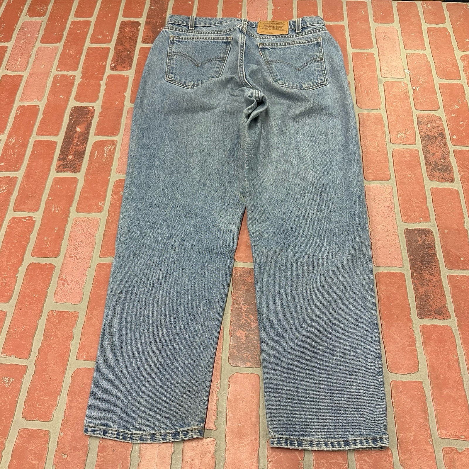 VTG LEVIS ORANGE TAB MEASURES 32X29 LIGHT BLUE DENIM PANT JEANS BLUE WOMEN (33)