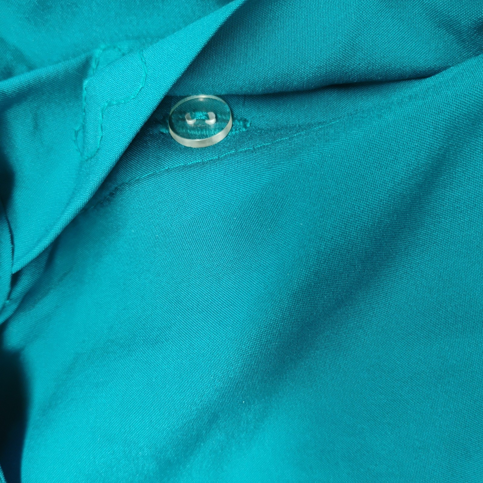 NWT Vintage 80s Pierre Lamonte Women’s 14 Teal Blouse Shoulder Pads