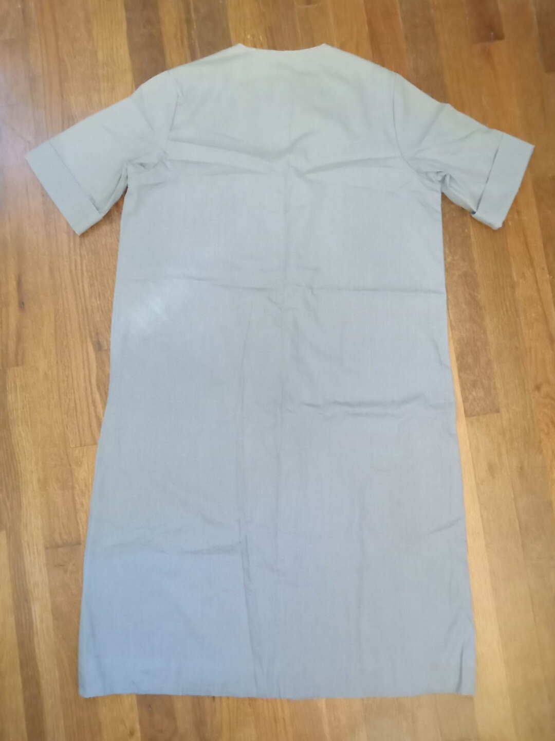 Women’s House Dress Vtg Wayne Maid Floral Stitching Distressed Midi Length