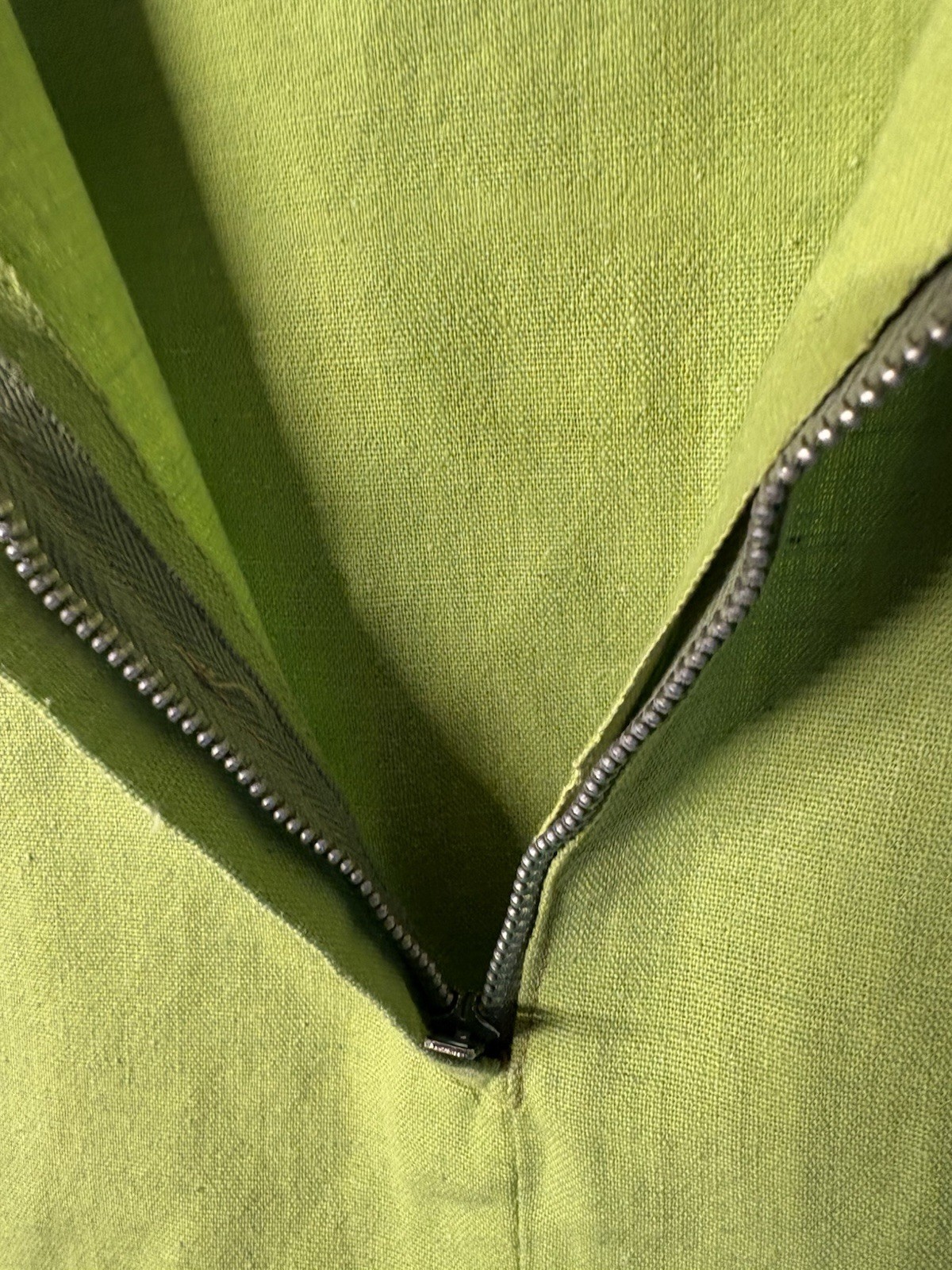 The Phoenix 1970s Vintage Mexican lime green blouse Large Sleeves Women’s Sz XS