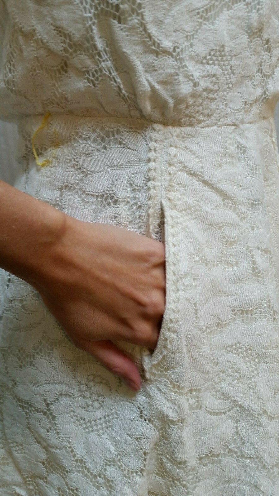 Vintage JUNIOR SOPHISTICATES ORIGINAL WHITE LACE DRESS – Size XXS
