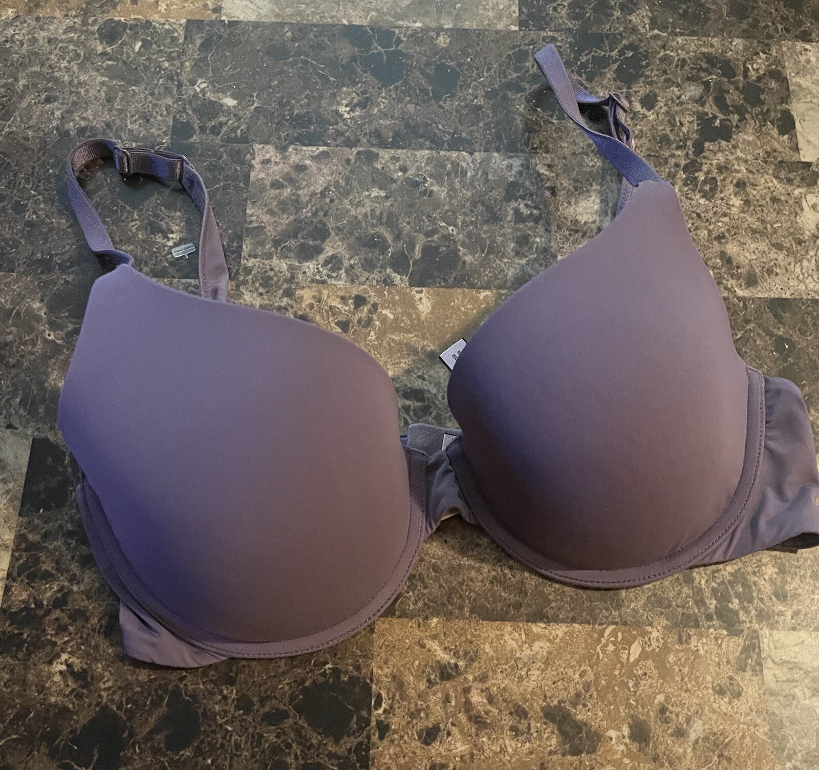 VINTAGE VICTORIA’S SECRET UPLIFT SEMI DEMI BRA ! 32 D. PURPLE