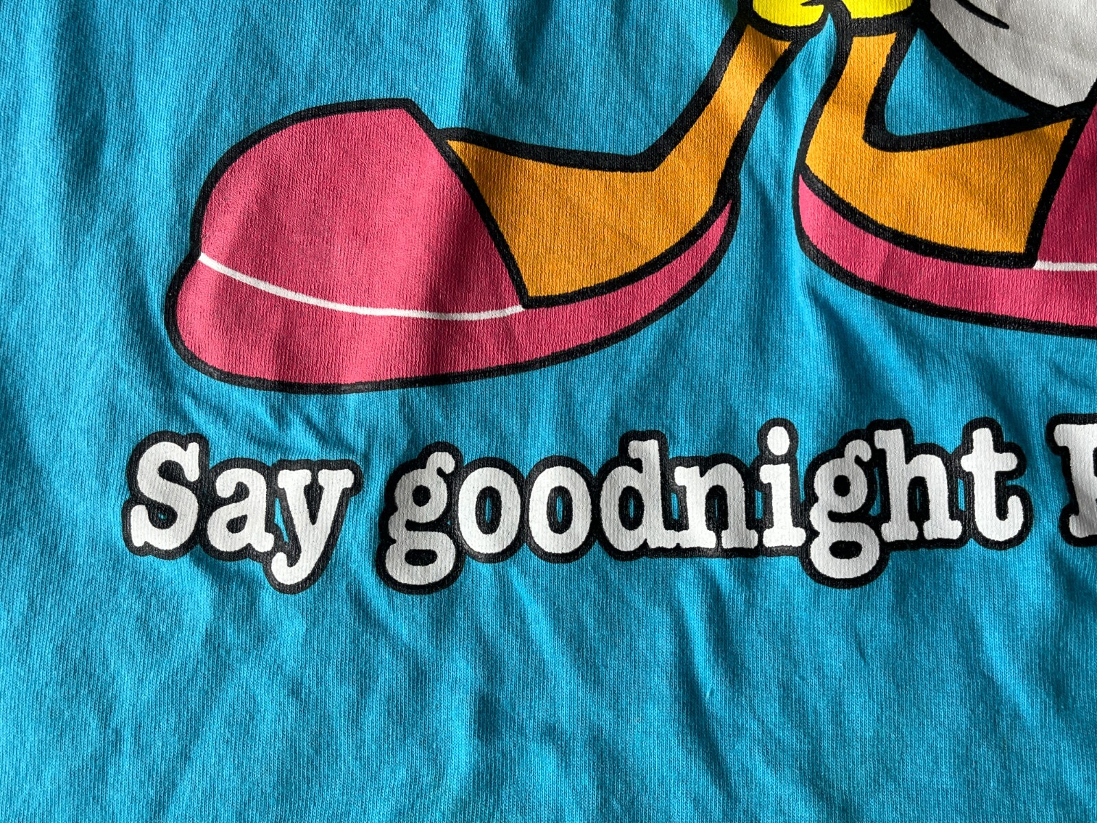 1996 Warner Bros Tweety Pajama Shirt Womens One Size Oversize Shirt & Sleep Mask