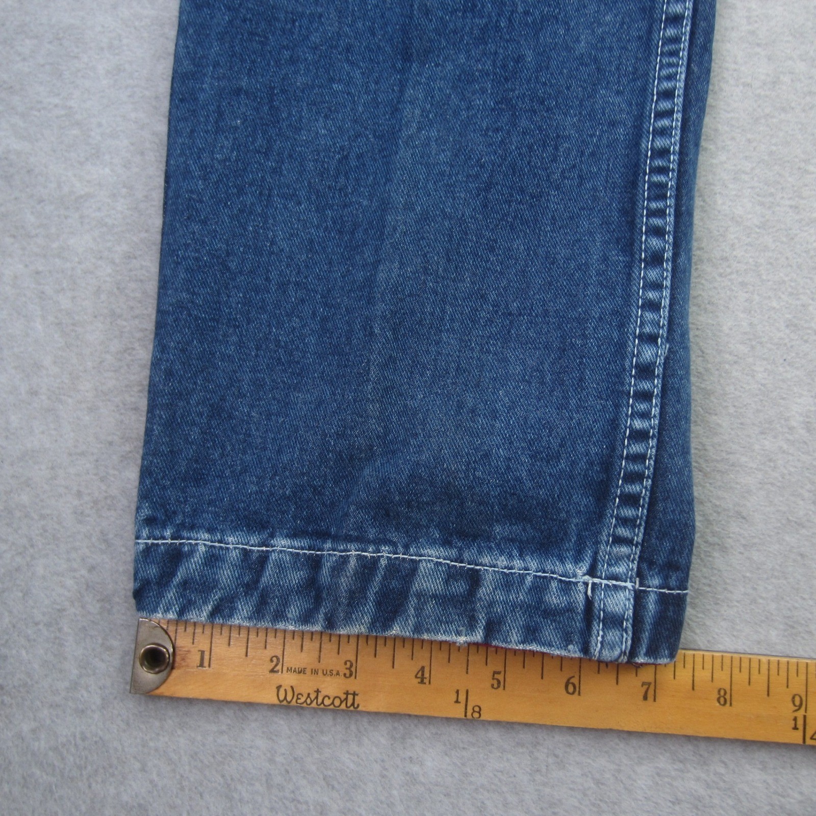 Vintage FUBU The Collection Jeans Womens 9 /10 Blue Straight Leg Logo Y2k