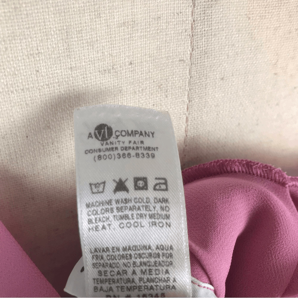 Vintage Vanity Fair lavender & mauve deep V neck & back Maxi nightgown XL*