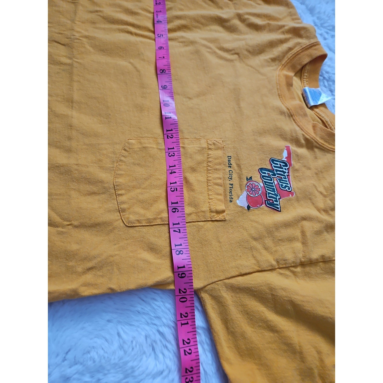 Vintage Y2K Citrus Country Florida Pocket Tee Size M