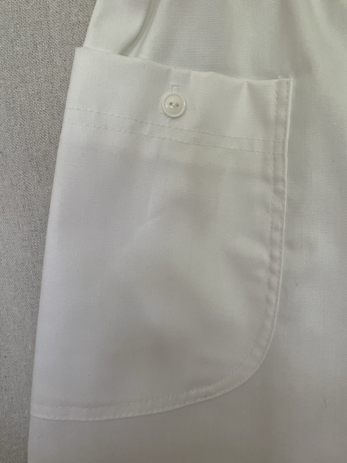Katie Brooke VTG Skirt NWT White With Patch Pockets Size L Made in USA 1970’s
