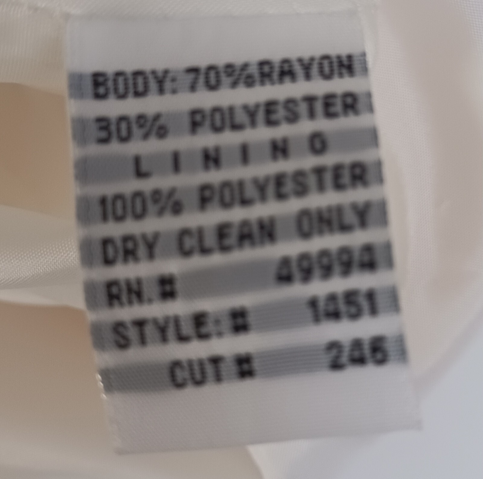 Vintage R & M Richards By Karen Kwong Ivory Long Blouse Women’s Size 12