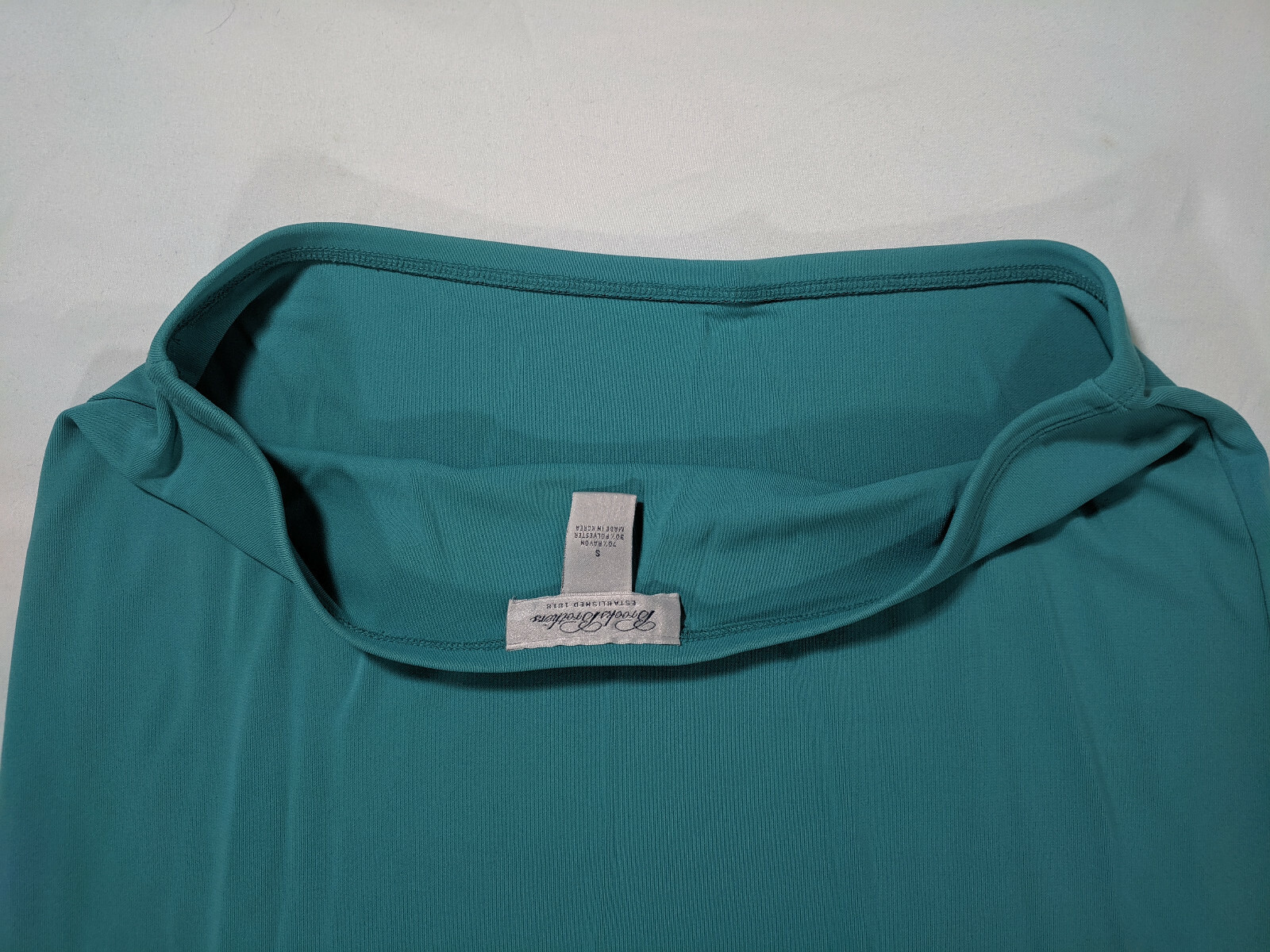 Brooks Brothers Vintage Pencil Skirt Blue/Green SzS 31W 27L