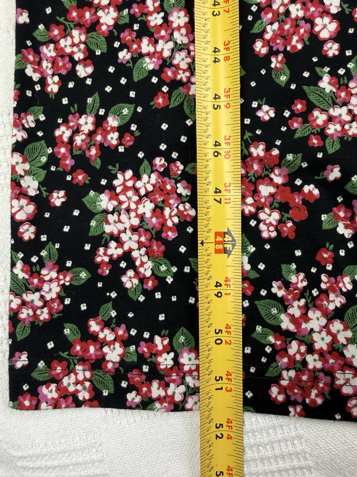 VTG Hanna Anderson Pink Floral Midi Dress Women L Long Sleeve USA Pockets Modest