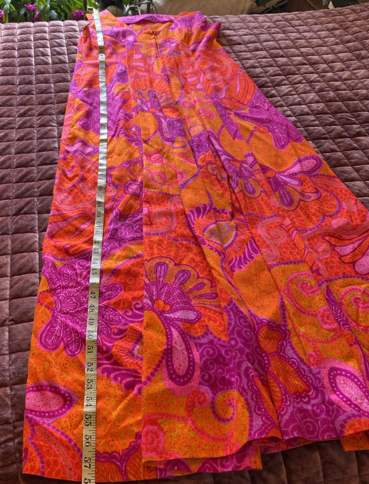 Vintage JC Penneys Hawaii Vibrant Floral Maxi Dress Women’s