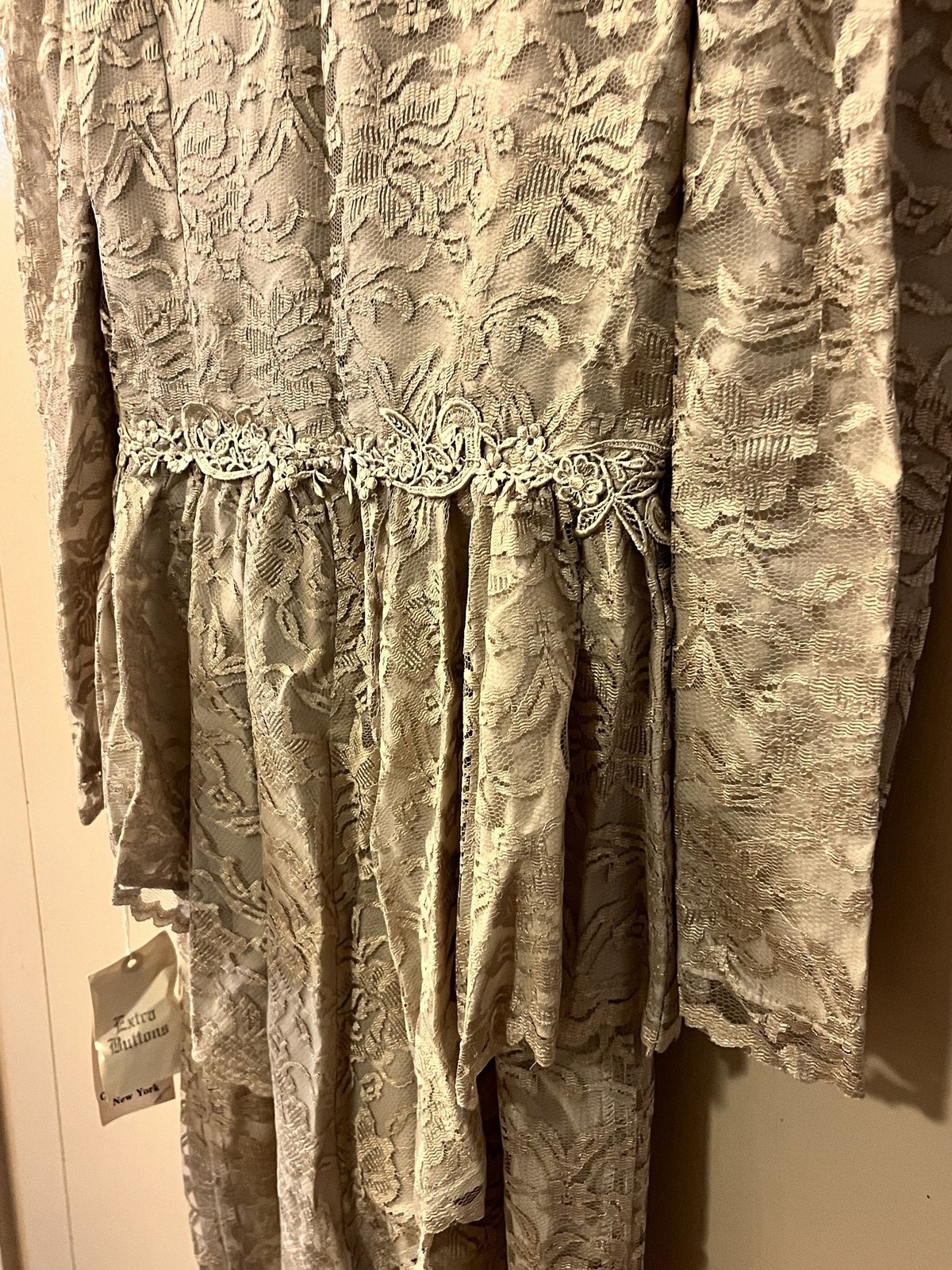 Vintage Lace Dress with Jacket Bari Protas Cachet Size 7/8 NEW with Tag