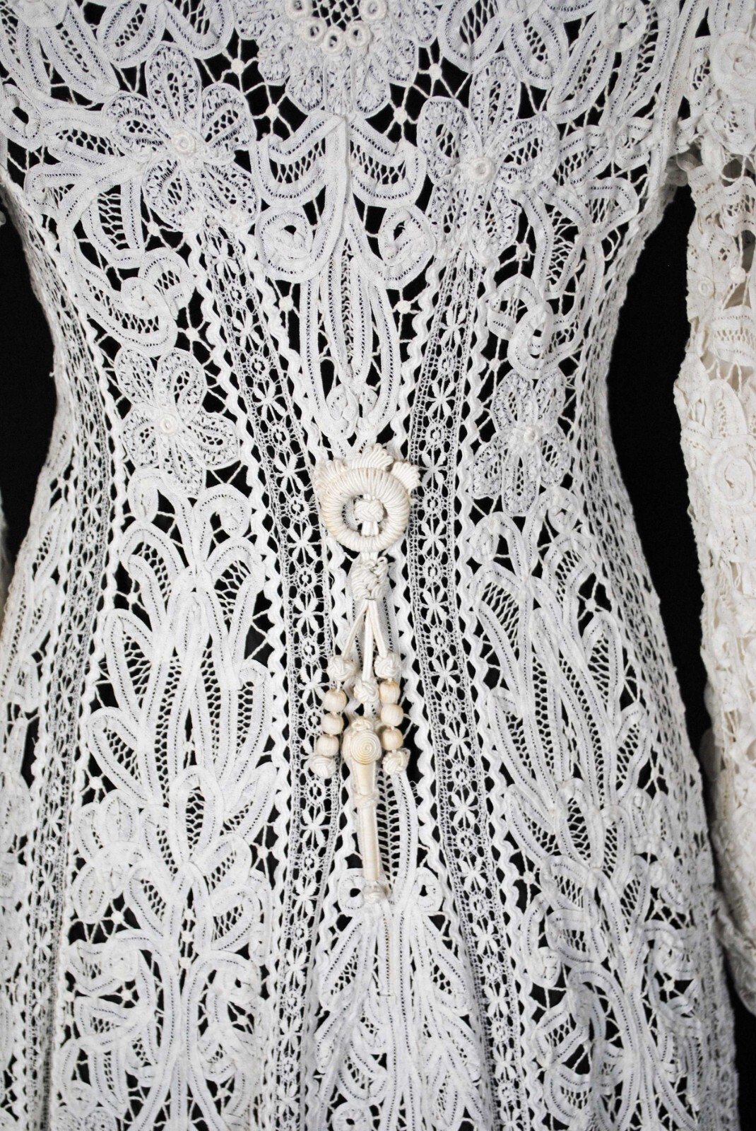 EDWARDIAN BATTENBURG TAPE LACE COAT 1908