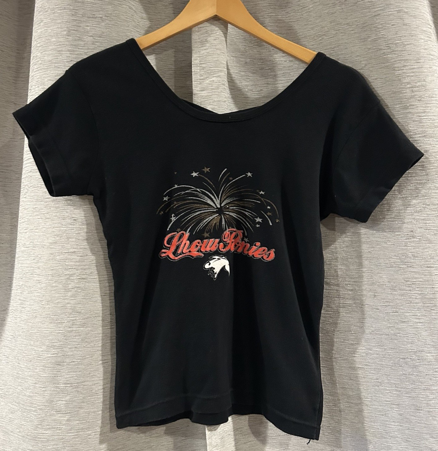 Rare Vintage High Fever Show Ponies Scoop Neck T-shirt Size L/XL USA