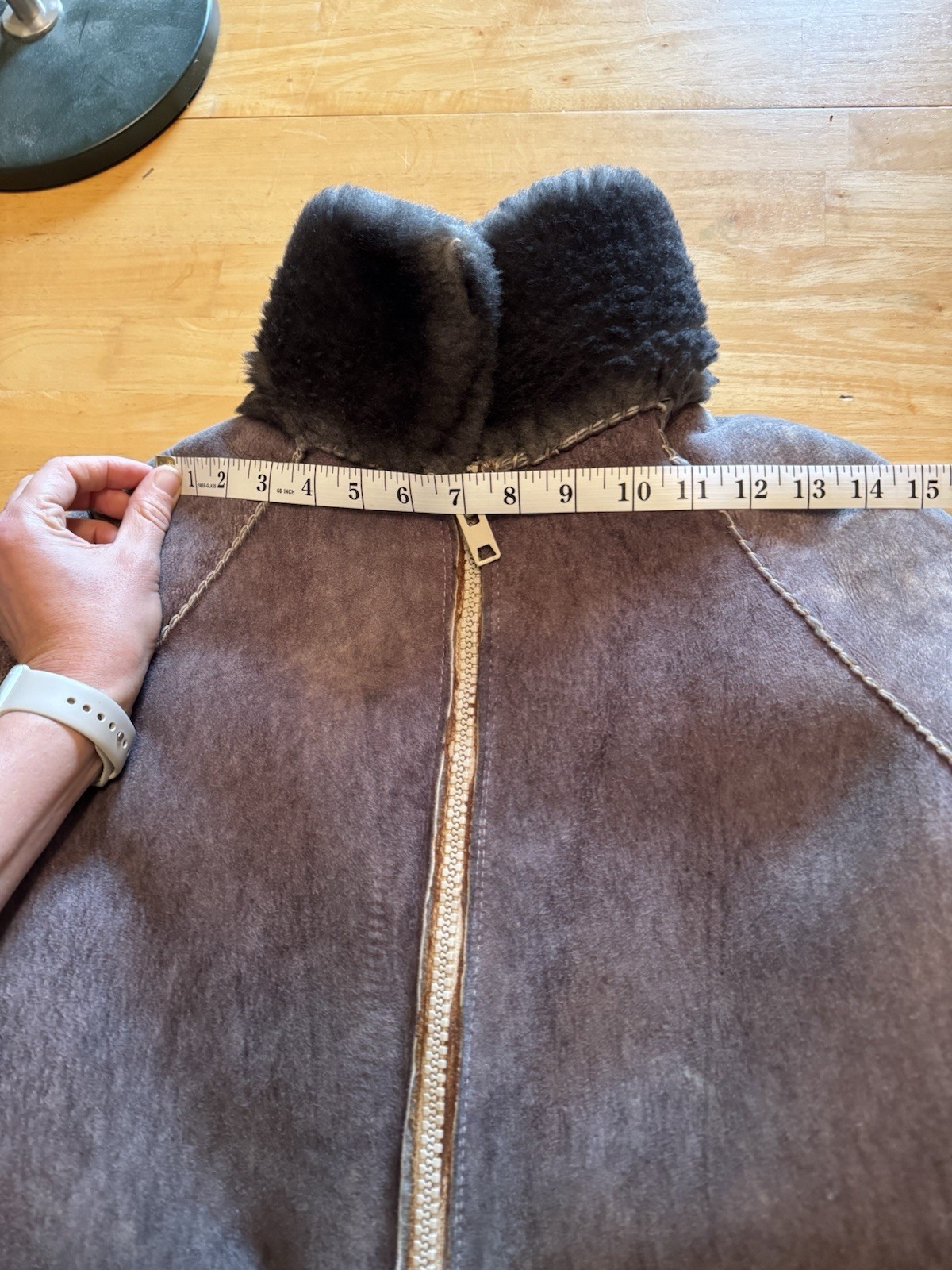 One Of A Kind: Vintage Unique Handmade Artesian Sheepskin Jacket. Warm & Comfy.