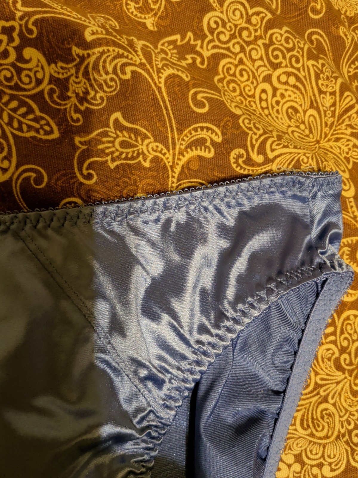 Vintage Delicates Satin Brief Panties Size Large Excellent Condition
