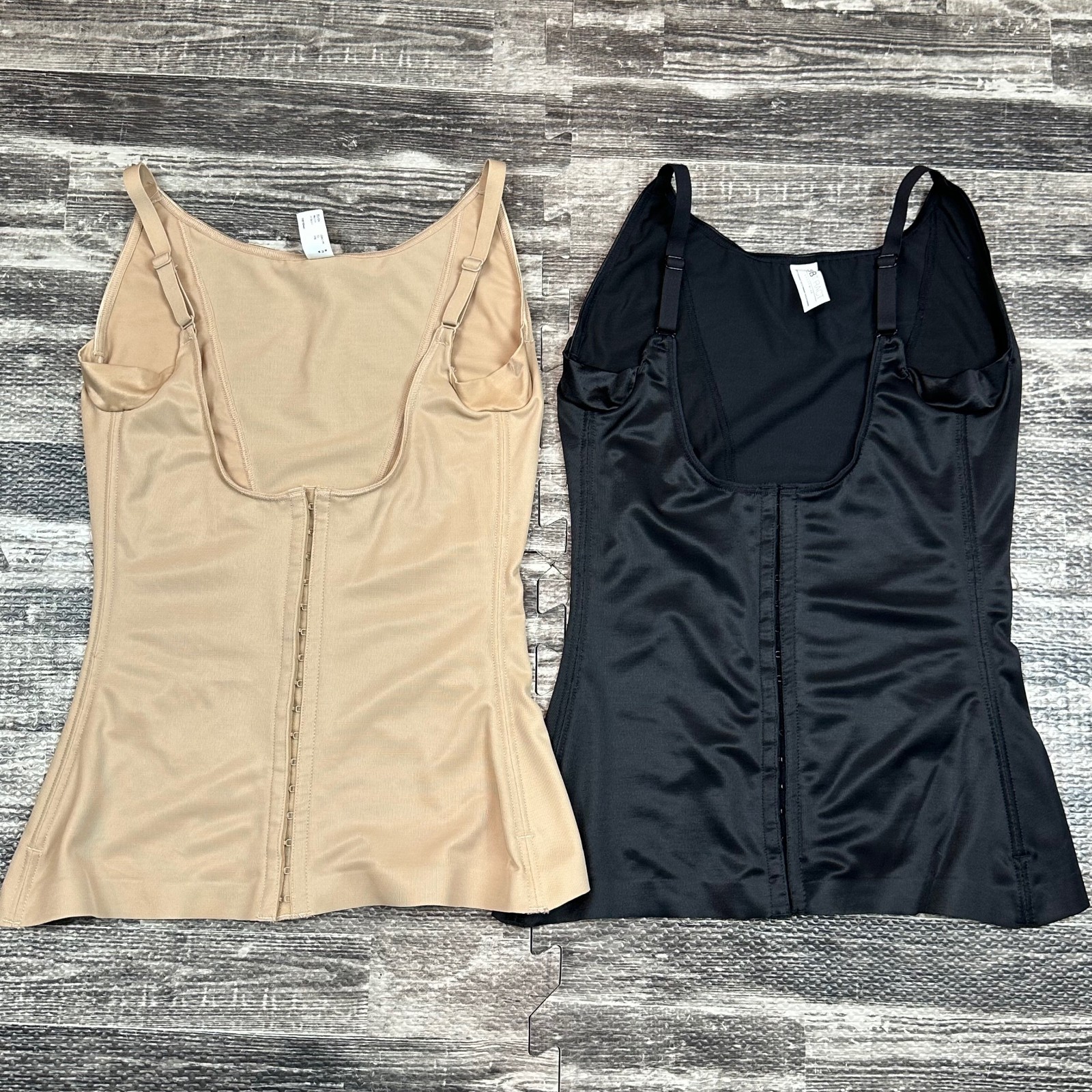 SUBTRACT Shapewear Shaping Slimming Girdle Corset Top Nude Black sz MED Lot of 2