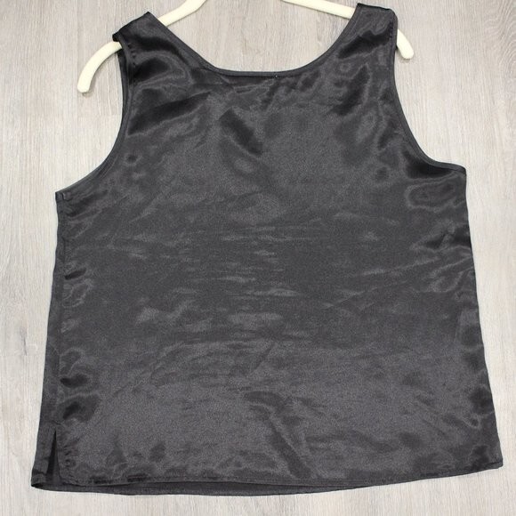 Vintage Yves St. Clair Polyester Black Camisole Size Possibly Petite Medium
