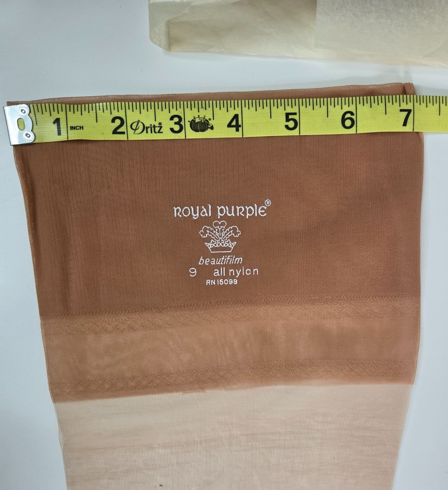 Vt Royal Purple Sears Nylon Stockings Size 9 Beautifulm Nylon RN 15099 Packaging