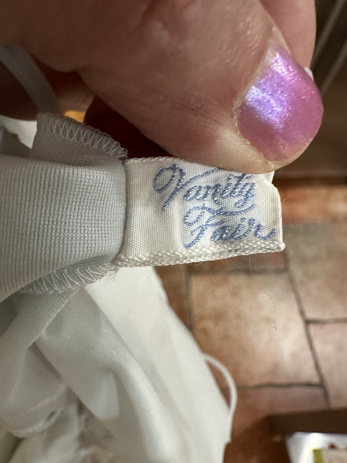Vintage 60s 36 Vanity Fair Tricot Nylon Chiffon Lace Pale Blue Slip Nightgown