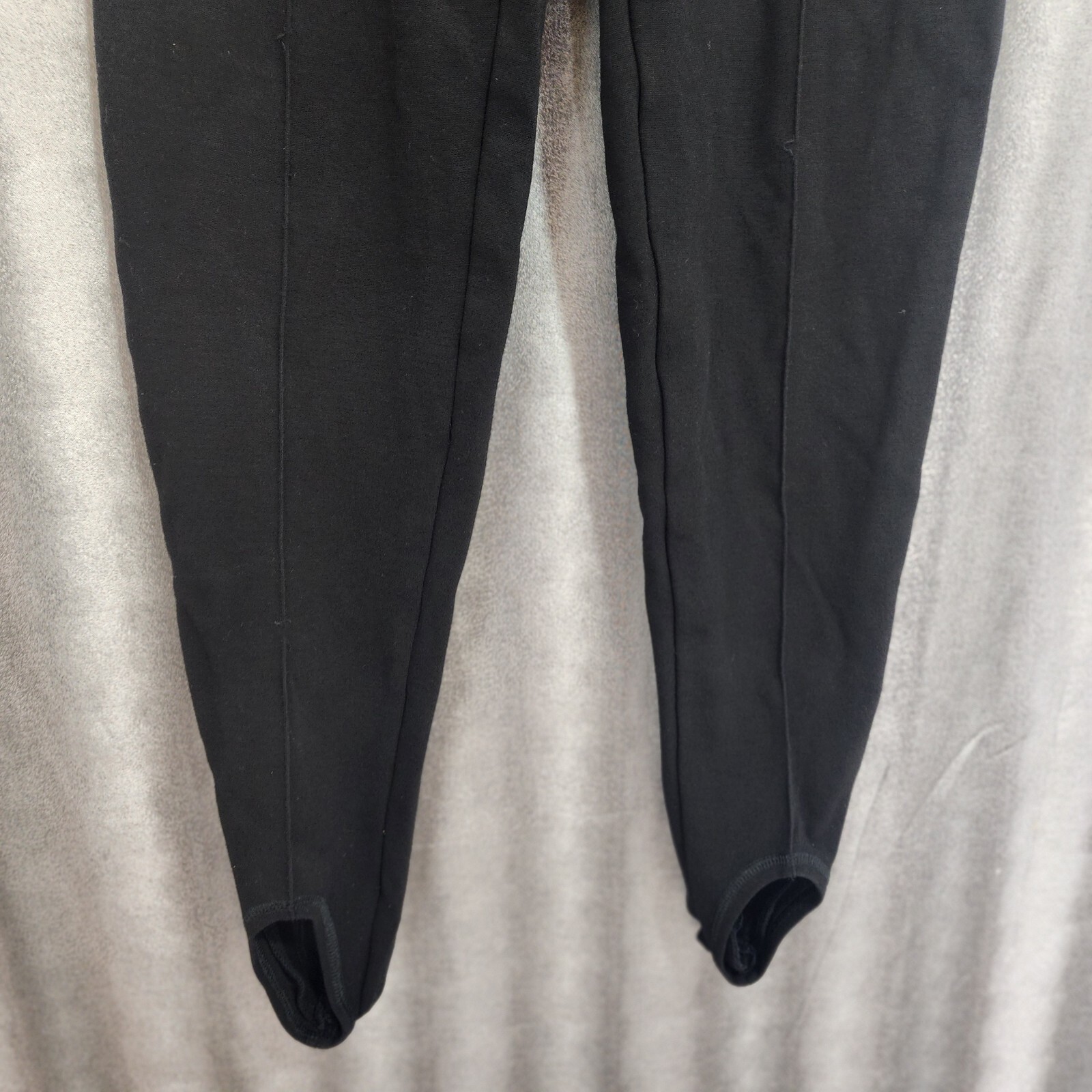 Vintage Plein Sud Black Stirrup Stretch Pants Leggings 38/6 Made in France