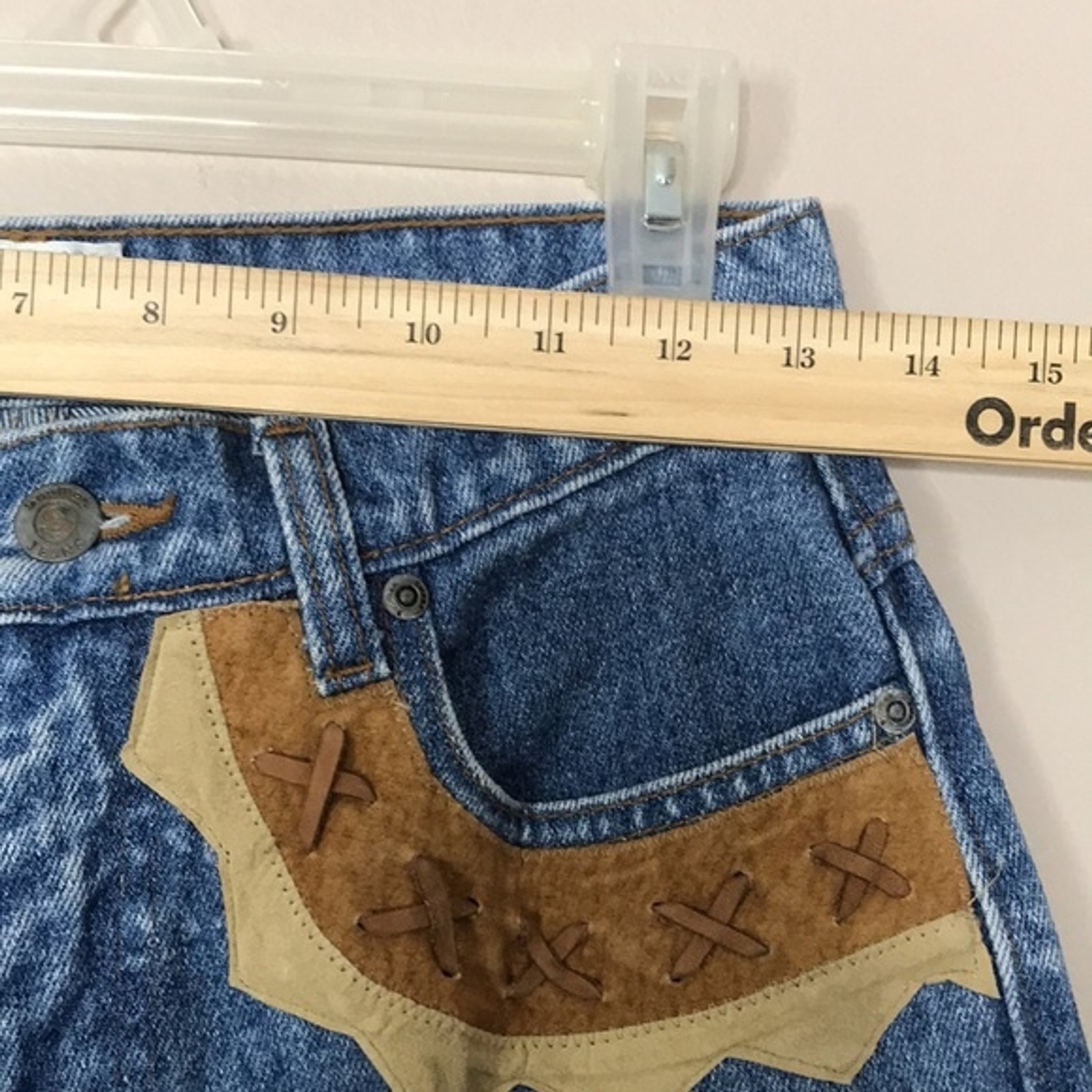 Sapman Paris Jeans Women’s Western High Waisted Mom Denim Blue Size 10
