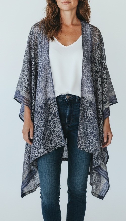 Vintage 70s Purple Lace Wrap Top Boho Witchy Rock Goddess OS