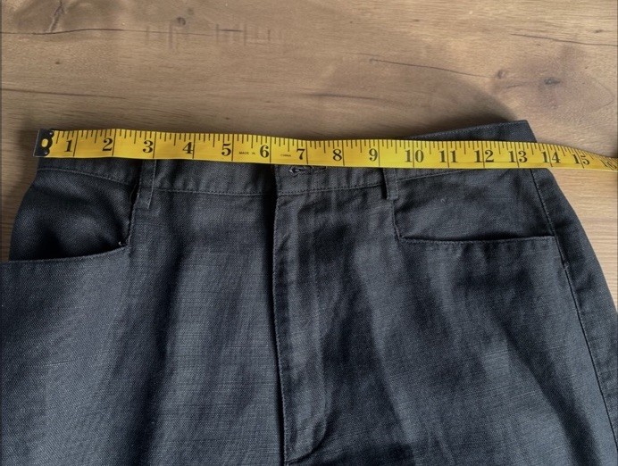 Vintage Liz Claiborne Women’s High Waist Trousers Linen Pleated Wide Leg Black