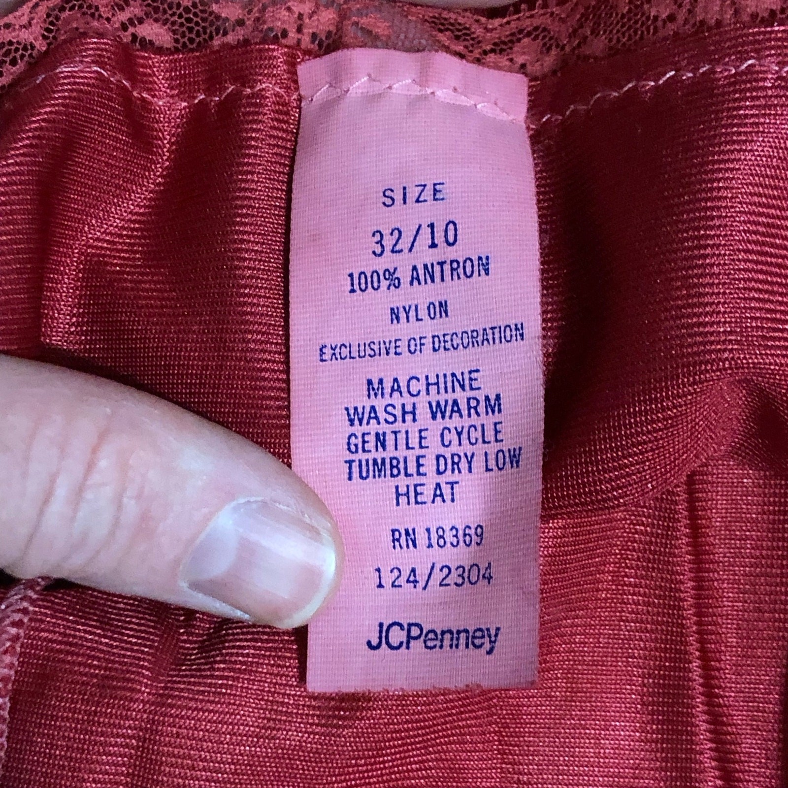 Vintage Dark Coral Camisole Top, 1970s Hand Dyed Lingerie Cami, Sz XS