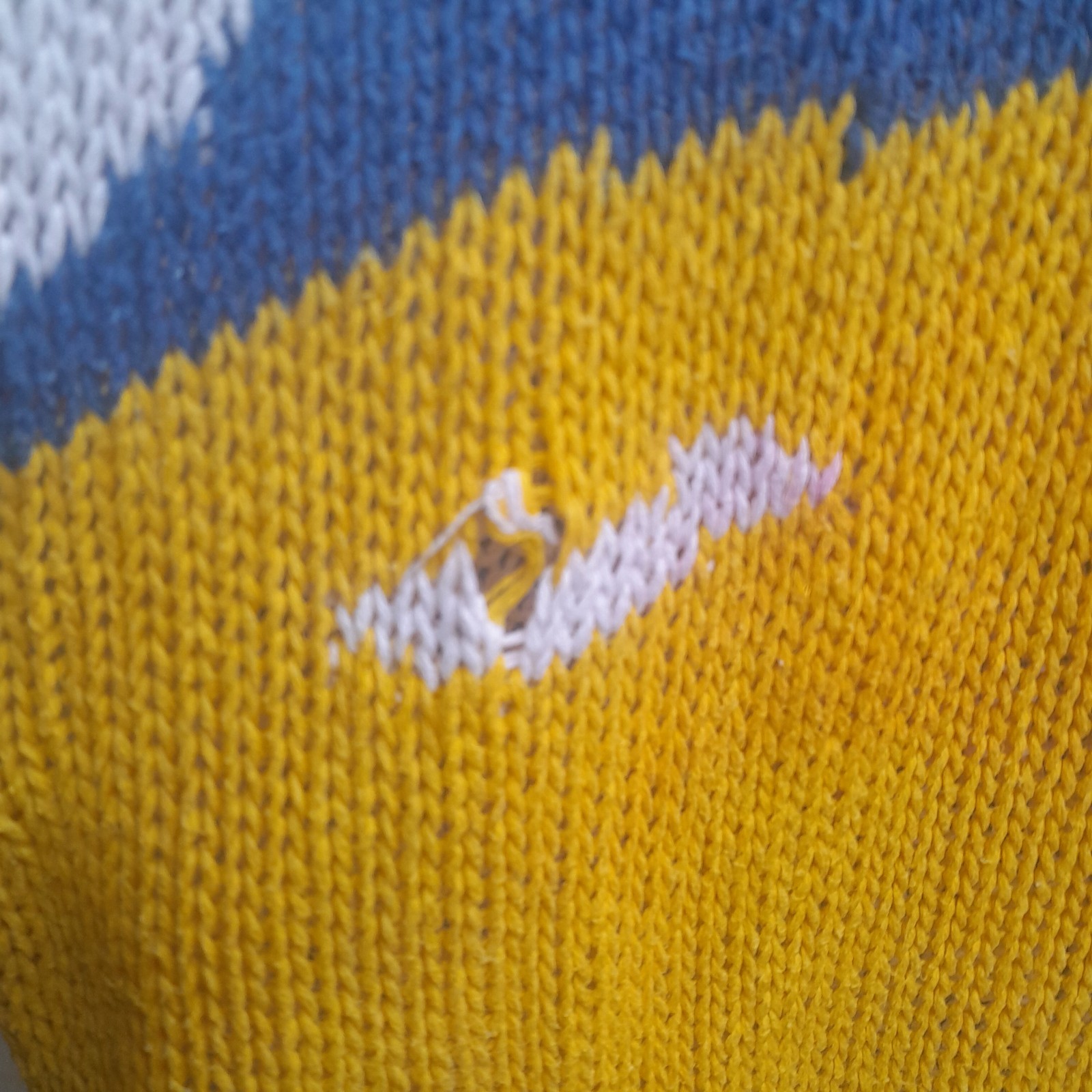 ​Vintage 80s Honors Novelty Knit Sweater, Beach Scene, Intarsia, Sun Ocean Chair