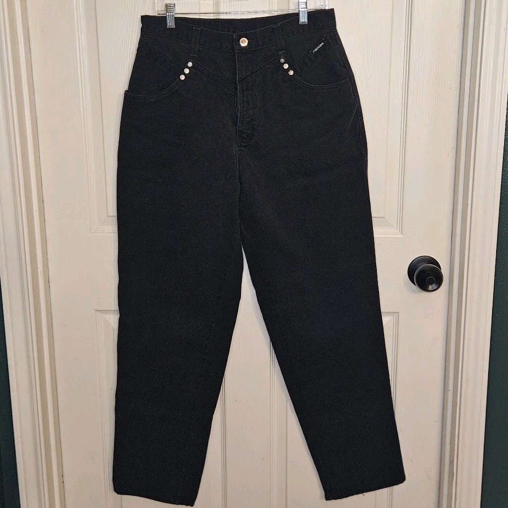 Womens Vtg 90s Black Bareback Rocky Mountain Jeans 30W/32L Rodeo Western Cowgirl