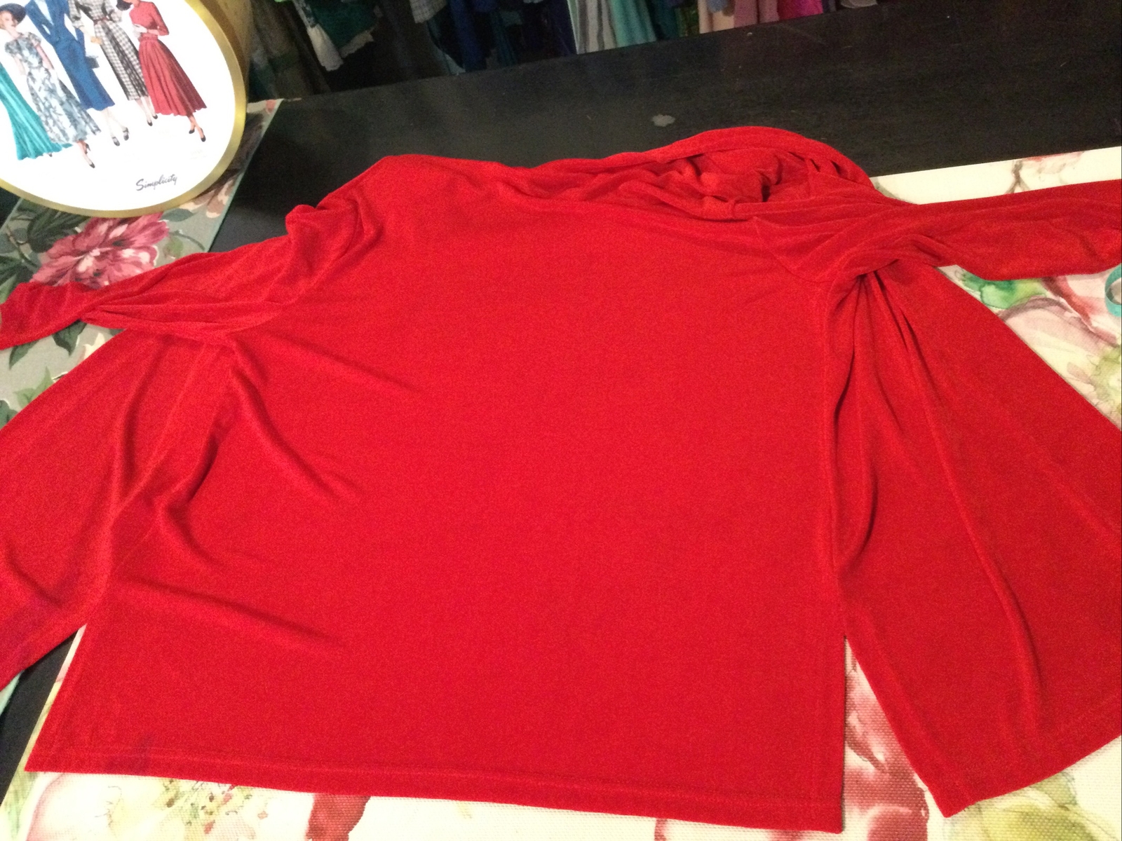 Vintage ARTEX COLLECTION Red 3pc Open Jacket Xl Tee Shirt Xl Pants Large Outfit