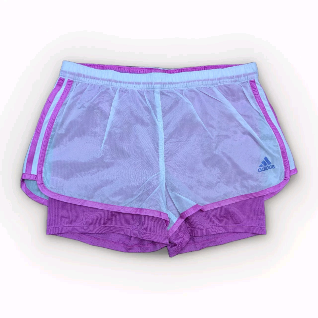 Adidas Glanz Nylon Shorts Running Womens Gym Climalite XS Vintage Sports Gym