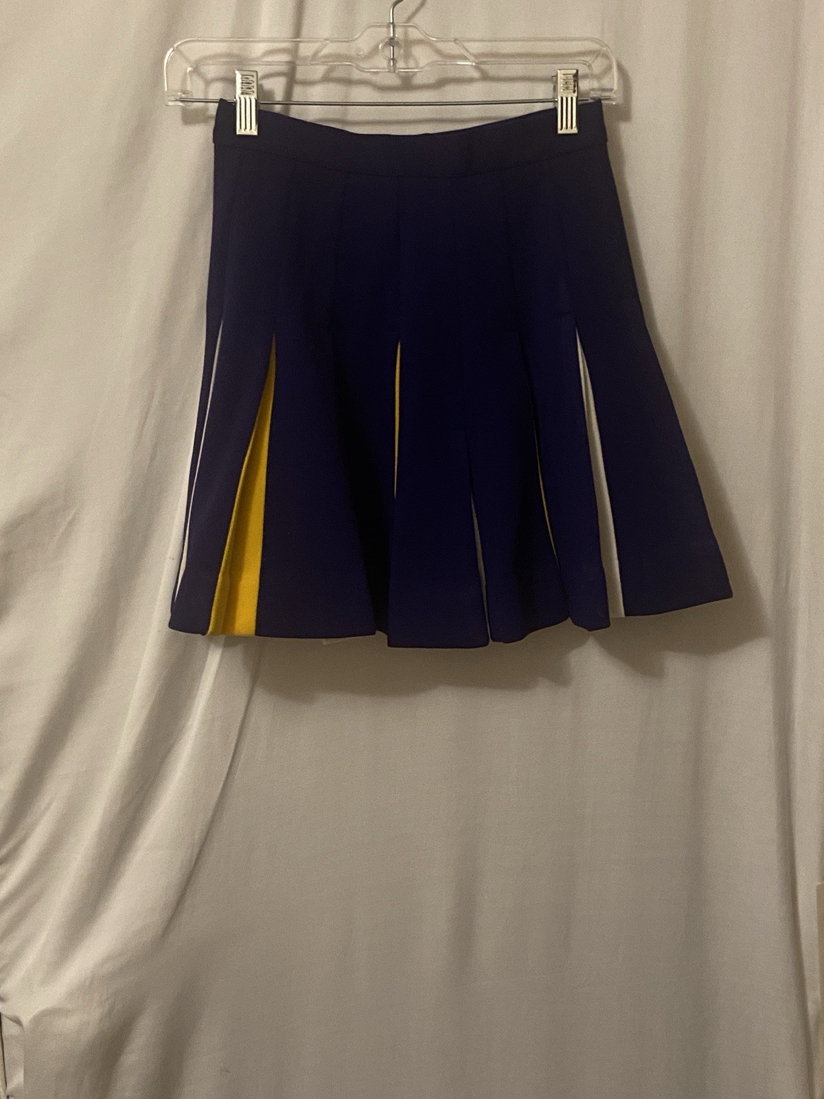 Vintage 60’s cheerleader Supply Co Inc Purple,yellow & White Cheer Skirt