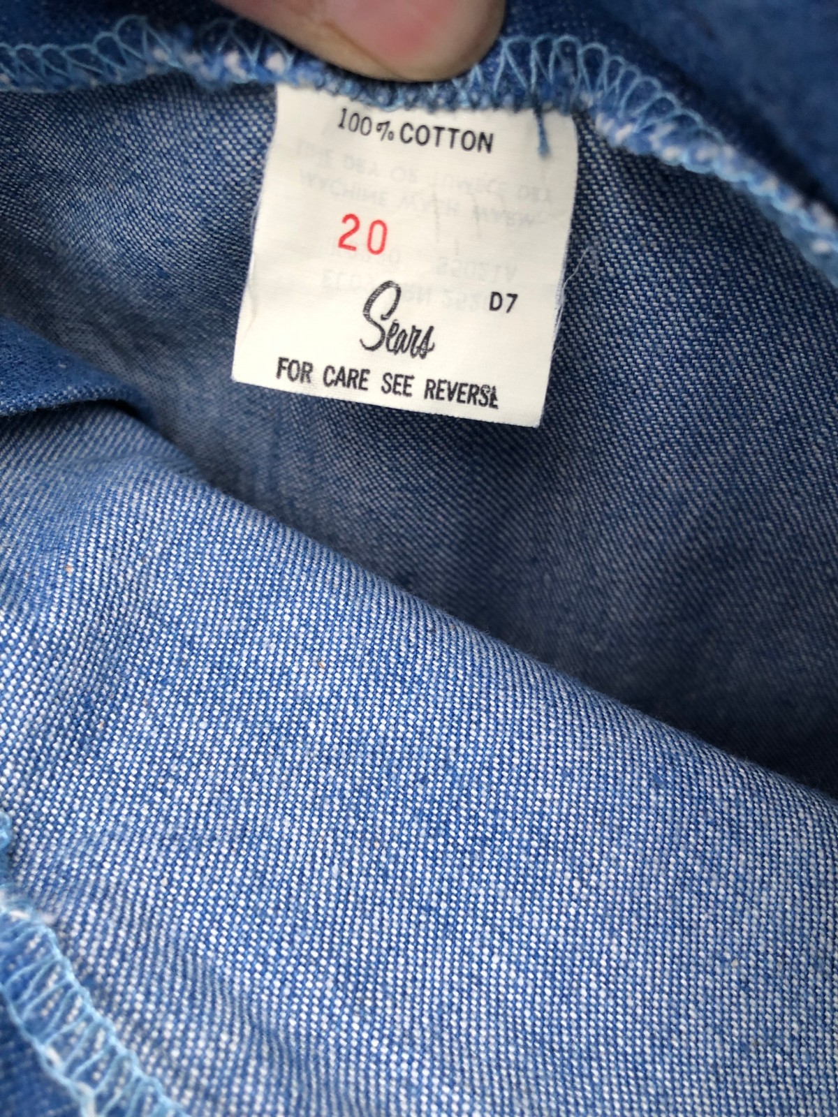 VINTAGE 70s SEARS ROEBUCK &CO HIGH WAIST WIDE LEG CREASED JEANS size 20