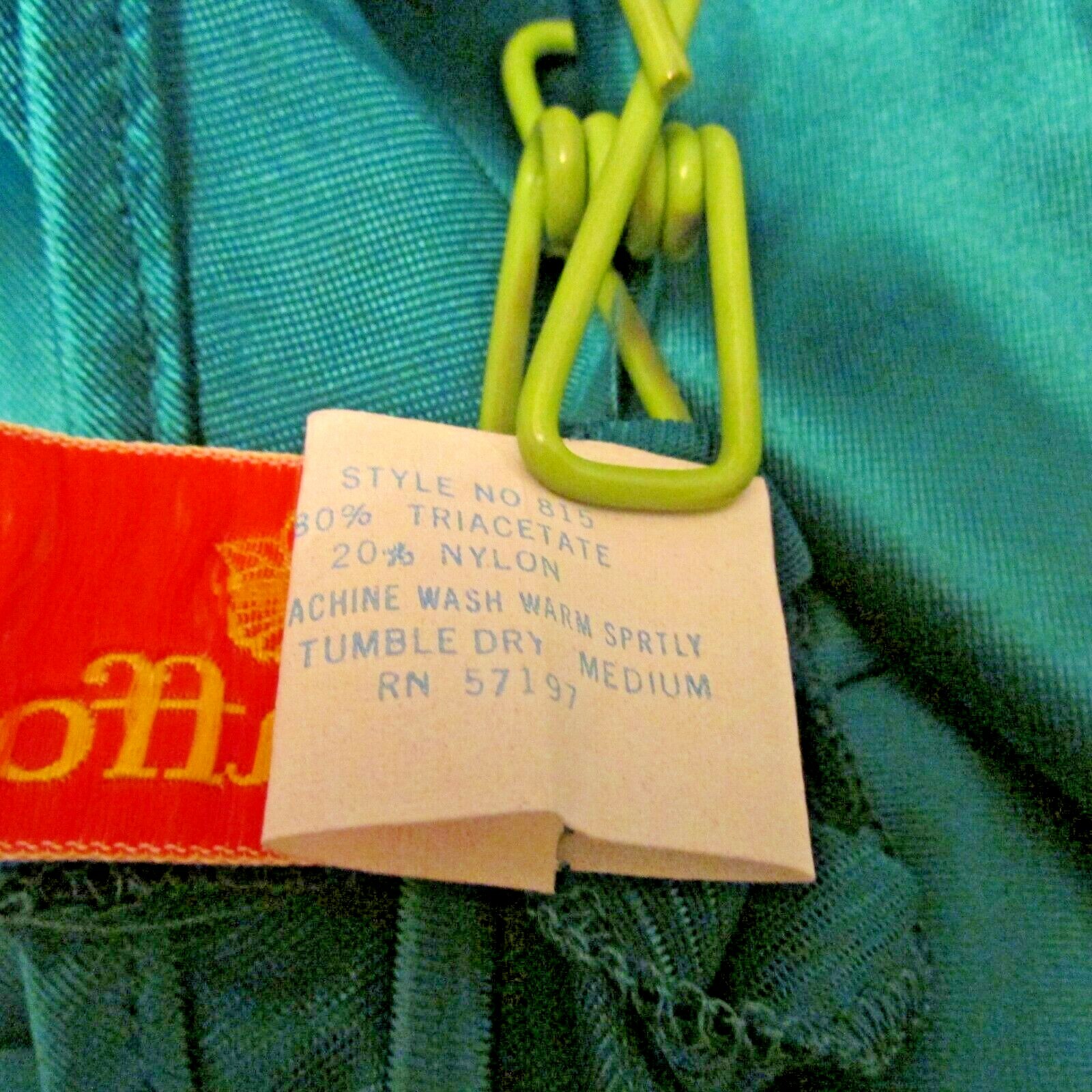 3pc Daffodil Green Lounge Pajama set Quilted Jacket Camisole Pants M USA made