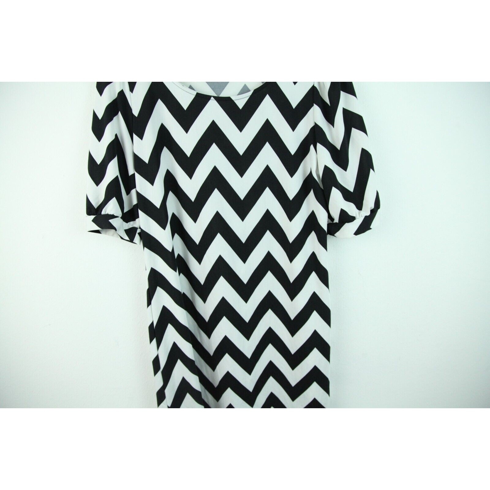 Vintage Small Tunic Y2K Chevron Going Out Girlie Top Twee 2010s Quirky Funky