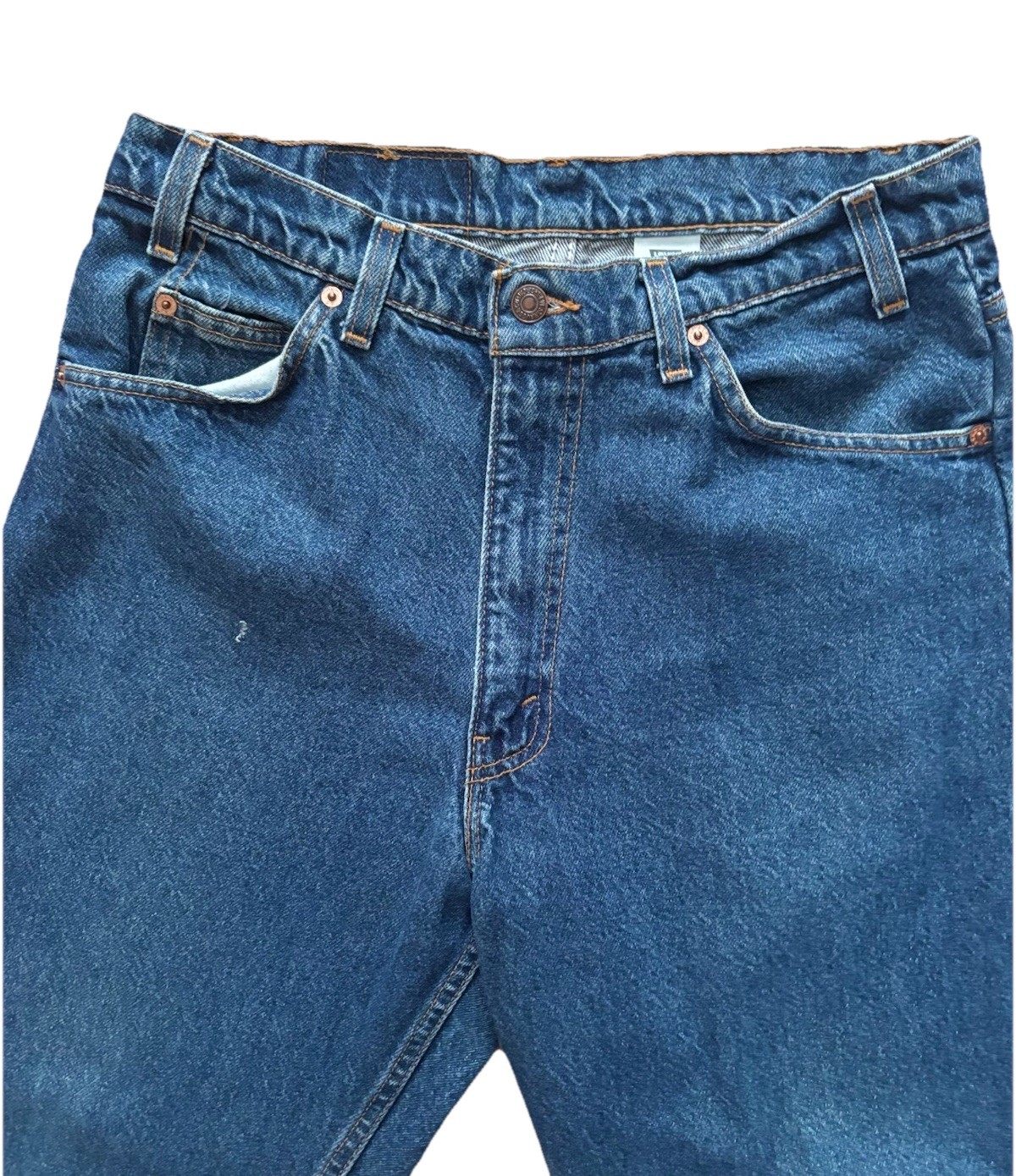 Vintage Levi’s 575 USA Made 34×29 Dark Wash Mom Jeans Relaxed Tapered 100%Cotton