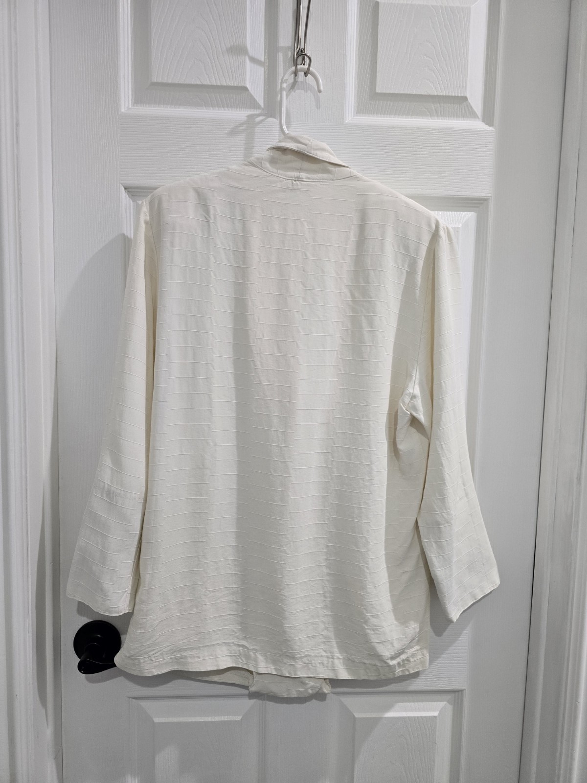 Jackpot Womens Vintage 70s Blazer Relaxed Fit Chic Structured Cream Color EUC