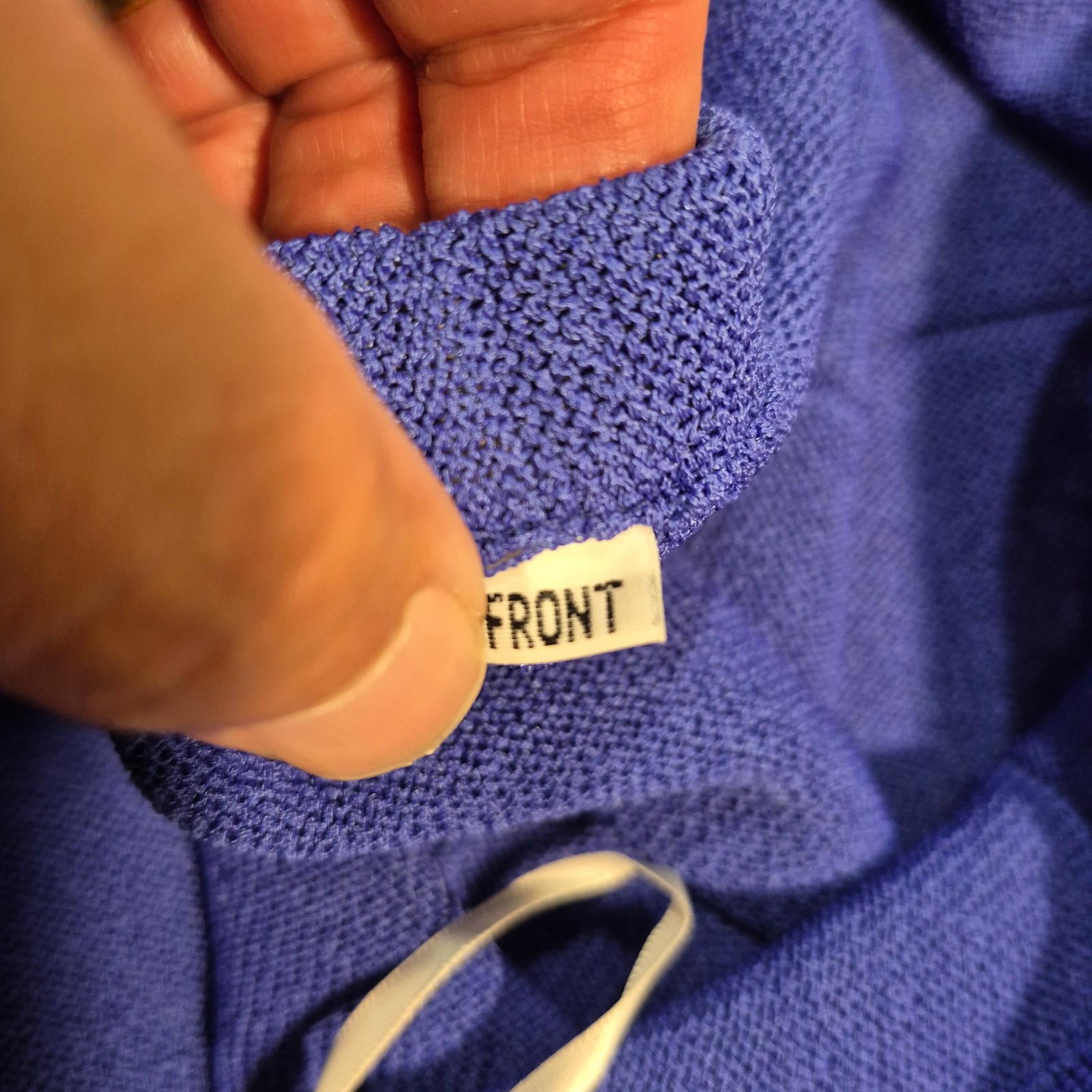 Vtg Castleberry Knit Skirt Suit Set Womens 14 Royal Blue Gold Button 80s MINT