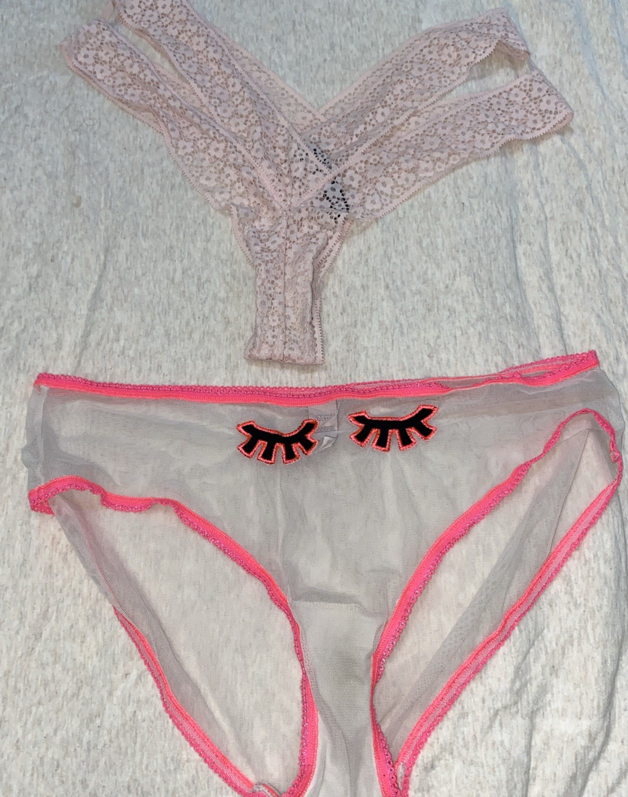 Vintage mix lote/2 PINk/ Victoria’S Secrets PANTIES#6290